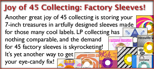 The Joy of 45 Record Collecting: Eye-Catching Factory Sleeves!