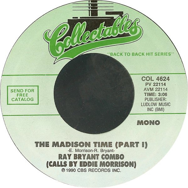  Ray Bryant Combo -- The Madison Time - Part I, 1960 (M) 45 rpm record with factory sleeve, $7.50 - Click for bigger image and more info 