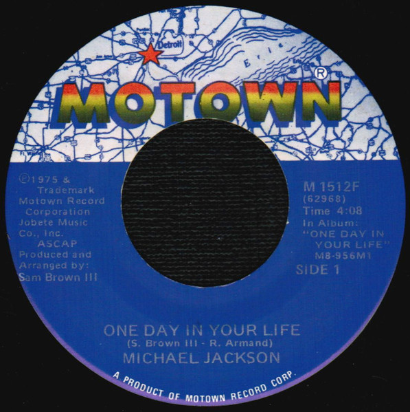  One Day In Your Life/ Take Me Back 45 Record 