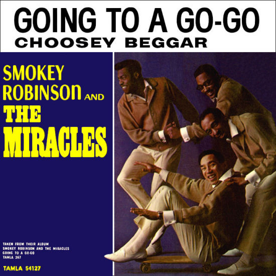  Smokey Robinson and The Miracles -- Going To A Go-Go/ Choosey Beggar, 1965 (M) 45 rpm record with picture sleeve, $80.00 - Click for bigger image and more info 