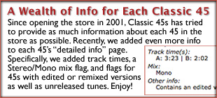 Now Each Classic 45s Info Page Is Even More Detailed!