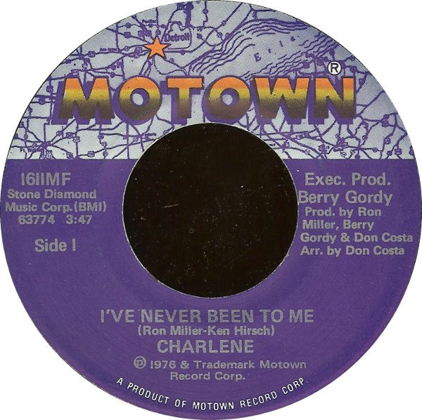  Charlene -- I've Never Been To Me/ Somewhere In My Life, 1982 (M ) 45 rpm record, $6.00 - Click for bigger image and more info 