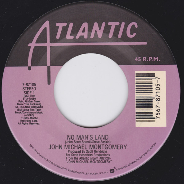  John Michael Montgomery -- No Man's Land/ Sold, 1995 (M) 45 rpm record, $6.00 - Click for bigger image and more info 