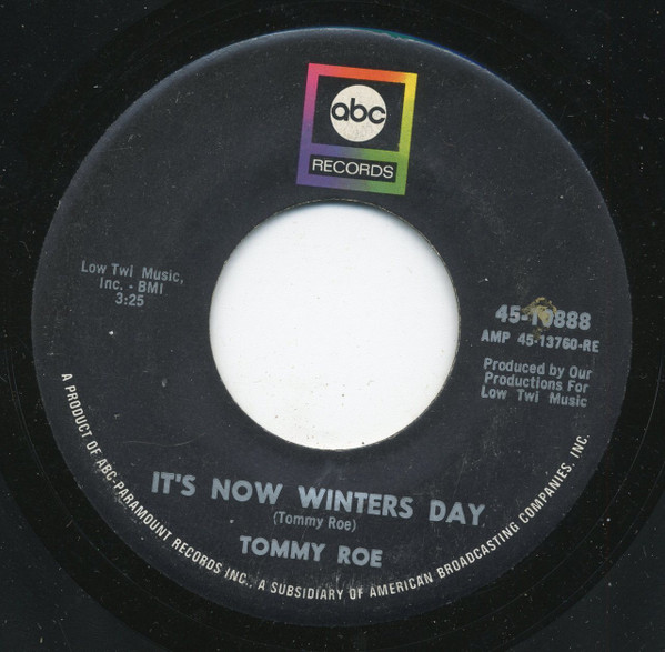  It's Now Winters Day/ Kick Me Charlie 45 Record 