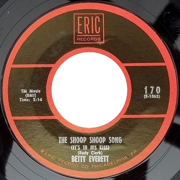  Betty Everett -- The Shoop Shoop Song (It's In His Kiss), 1964 (M) 45 rpm record with factory sleeve, $12.00 - Click for bigger image and more info 