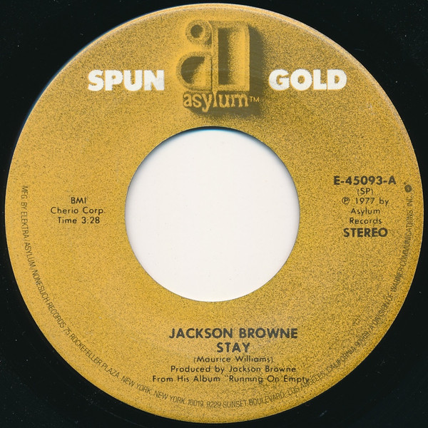  Jackson Browne -- Here Come Those Tears Again, 1977 (M  ) 45 rpm record with factory sleeve, $8.00 - Click for bigger image and more info 