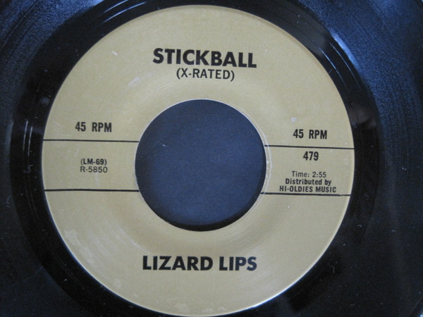  Lizard Lips -- Stickball , 1980 (M) 45 rpm record, $20.00 - Click for bigger image and more info 