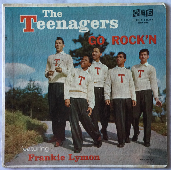  Frankie Lymon and the Teenagers -- The Teenagers Go Rock'n, 1956 (EX ) 45 rpm record with picture sleeve, $150.00 - Click for bigger image and more info 