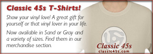 Classic 45s T-Shirts: Show your vinyl love! A great gift for yourself or that vinyl lover in your life. 