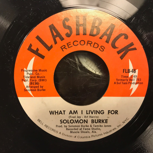  Solomon Burke -- Proud Mary/ What Am I Living For, 1969 (M) 45 rpm record with factory sleeve, $12.00 - Click for bigger image and more info 