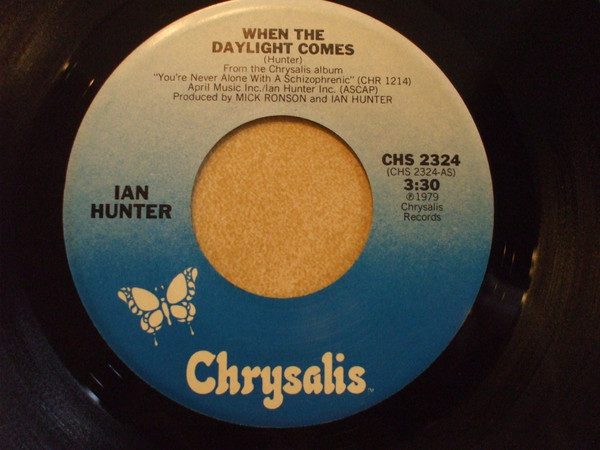  Ian Hunter -- When The Daylight Comes, 1979 (M) 45 rpm record with factory sleeve, $7.00 - Click for bigger image and more info 