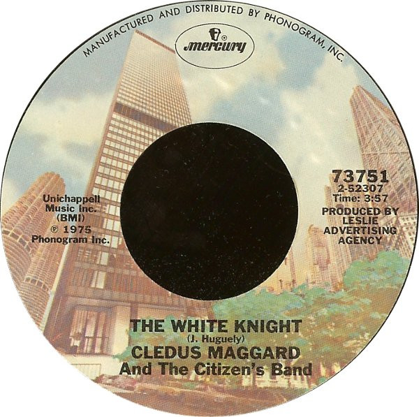  Cledus Maggard and the Citizen's Band -- The White Knight, 1975 (M-) 45 rpm record, $7.00 - Click for bigger image and more info 