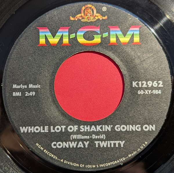  Whole Lot Of Shakin' Going On/ The Flame 45 Record 