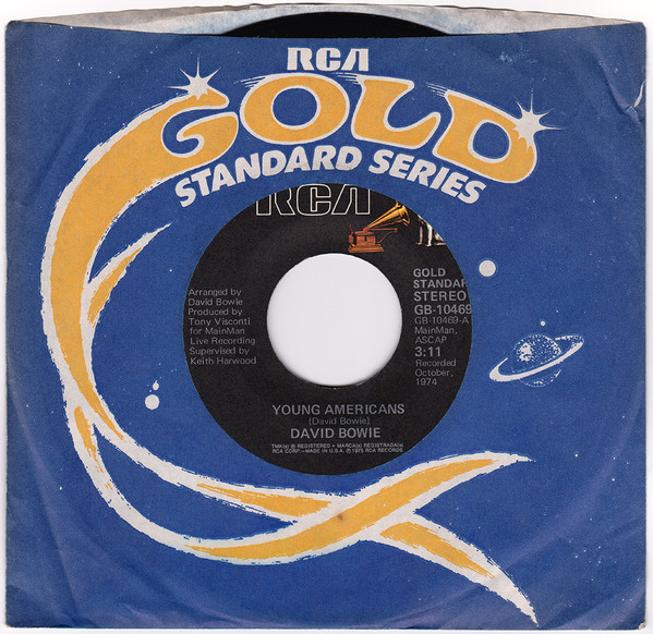  David Bowie -- Young Americans/ Knock On Wood, 1975 (M-) 45 rpm record with factory sleeve, $10.00 - Click for bigger image and more info 